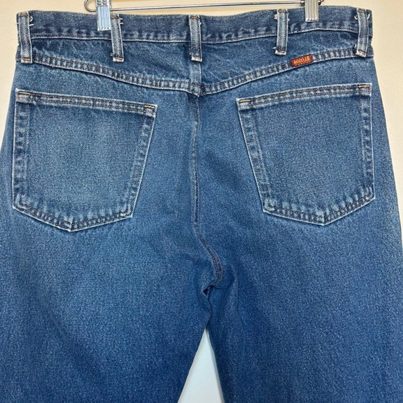Rustler Mens Regular Fit Straight Leg Blue Denim Jeans 36x29 87619PW Cotton - Picture 4 of 11